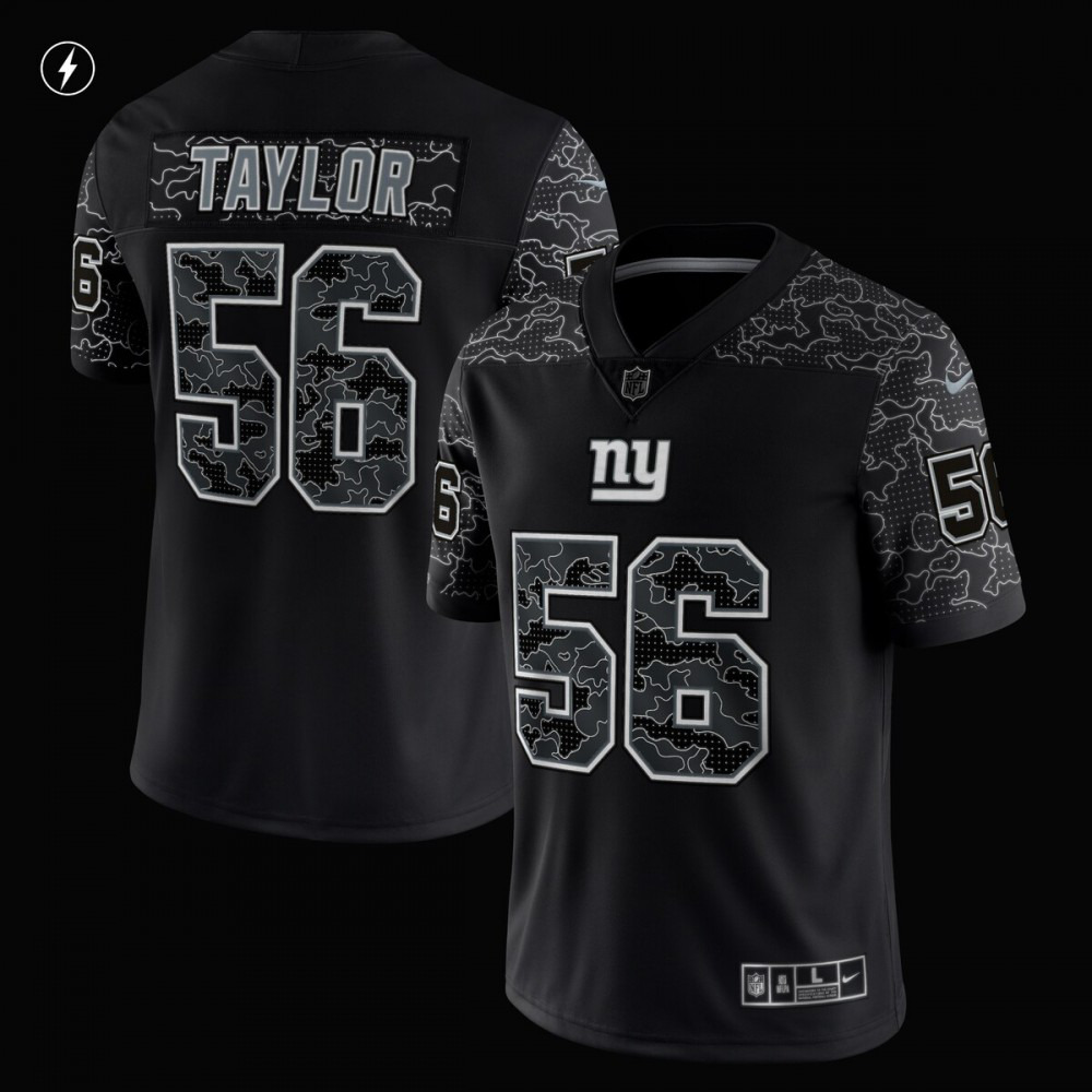 Lawrence Taylor New York Giants Nike Retired Player RFLCTV Limited Jersey - Black-GridironStore